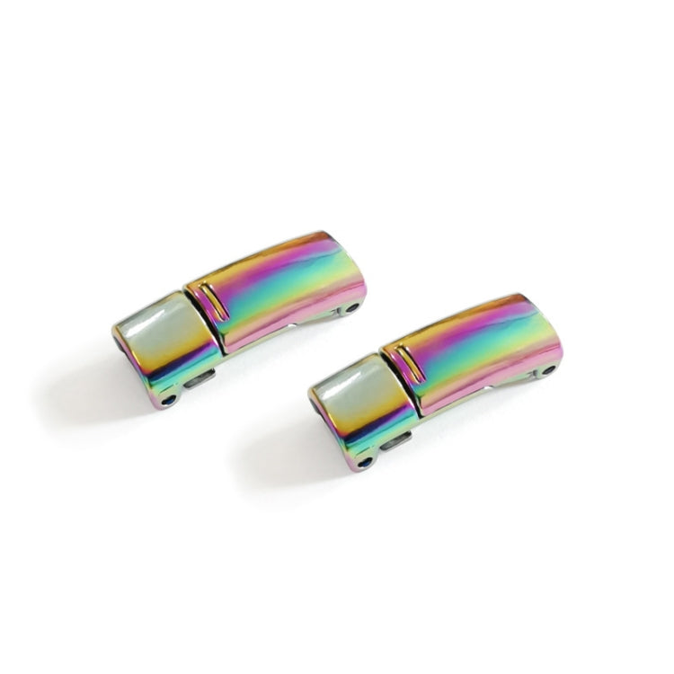 4 Sets SLK28 Metal Magnetic Buckle Elastic Free Tied Laces, Style: Colorful  Magnetic Buckle