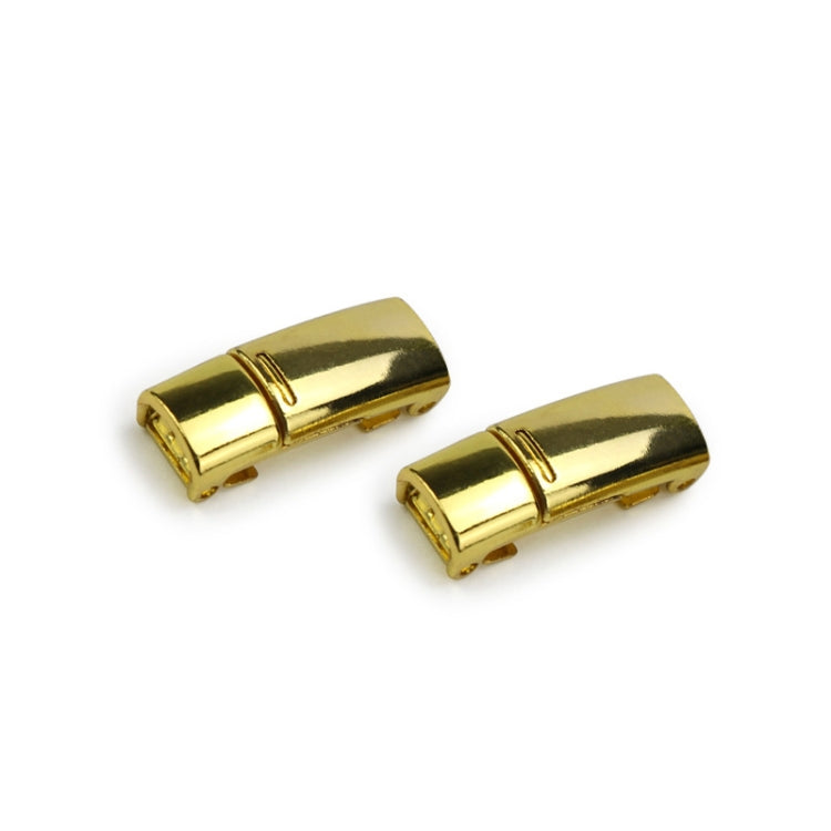4 Sets SLK28 Metal Magnetic Buckle Elastic Free Tied Laces, Style: Gold Magnetic Buckle