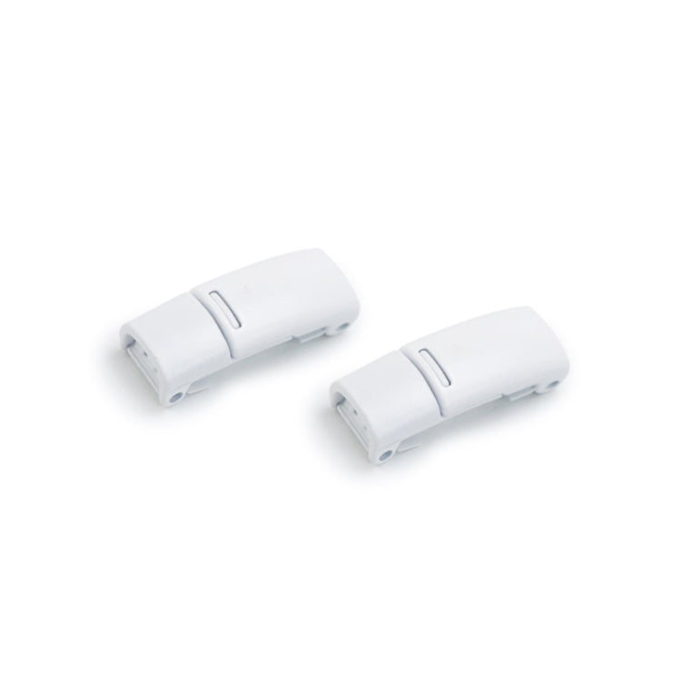 4 Sets SLK28 Metal Magnetic Buckle Elastic Free Tied Laces, Style: White Magnetic Buckle