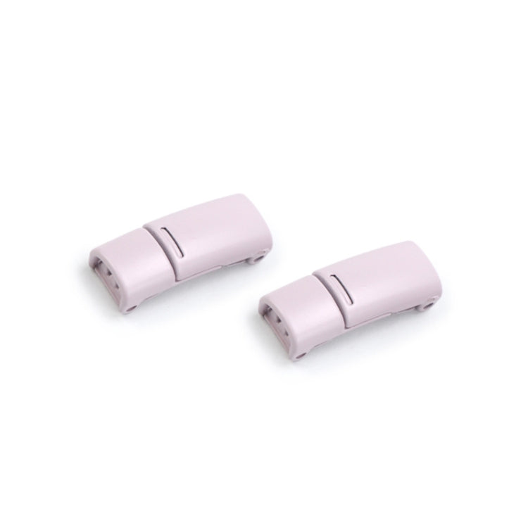 4 Sets SLK28 Metal Magnetic Buckle Elastic Free Tied Laces, Style: Pink Magnetic Buckle