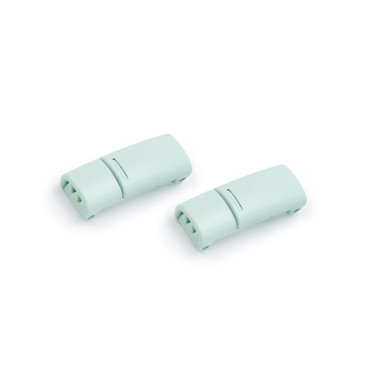 4 Sets SLK28 Metal Magnetic Buckle Elastic Free Tied Laces, Style: Light Green Magnetic Buckle