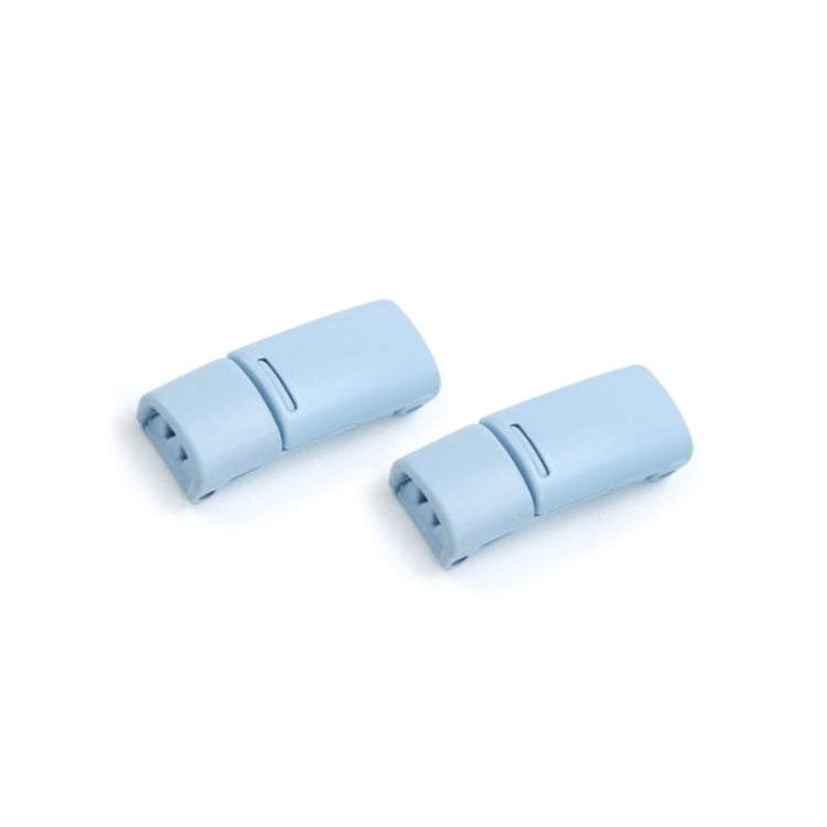 4 Sets SLK28 Metal Magnetic Buckle Elastic Free Tied Laces, Style: Sky Blue Magnetic Buckle