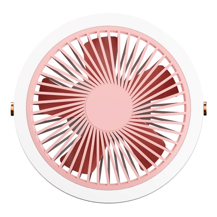 USB Portable Camping Outdoor Ceiling Fan Night Light(Pink)