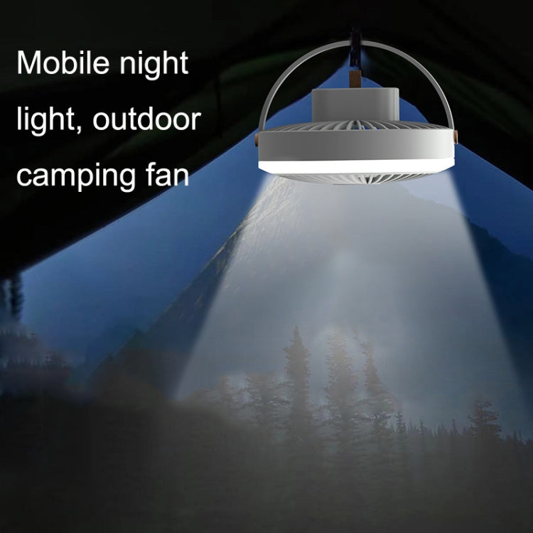 USB Portable Camping Outdoor Ceiling Fan Night Light(Pink)