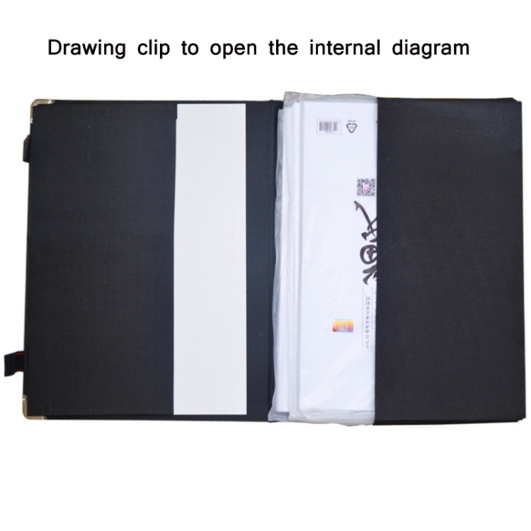 Backpack Portable Waterproof Sketch Clipboard, Specification: 6K (Black)