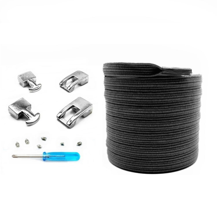 3 Sets SLK16 Metal Hook Lazy People Free-Tied Elastic Lace
