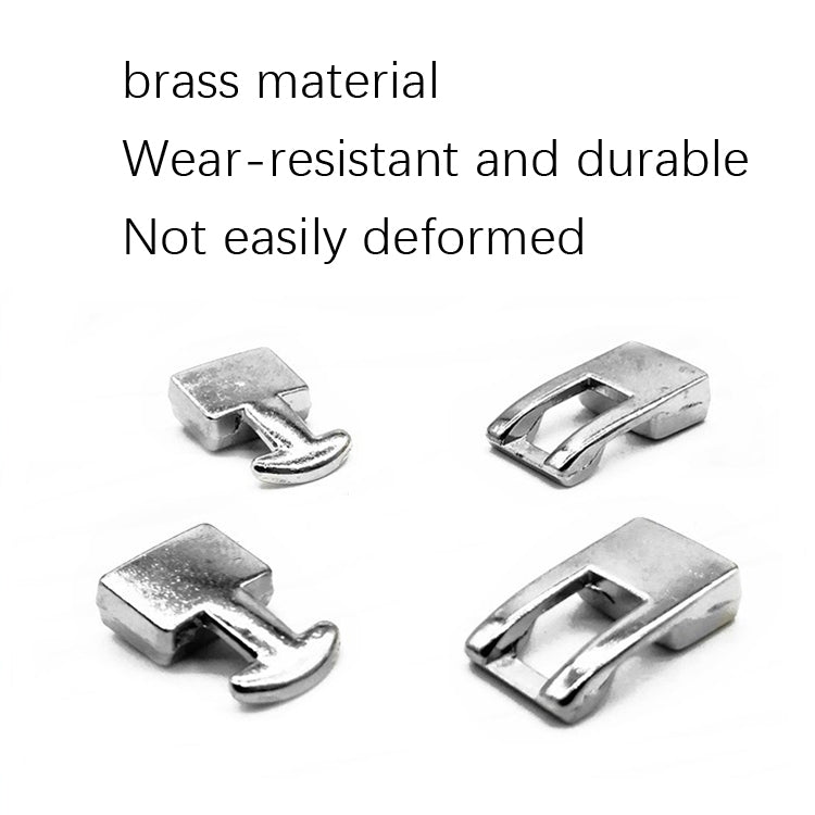 3 Sets SLK16 Metal Hook Lazy People Free-Tied Elastic Lace