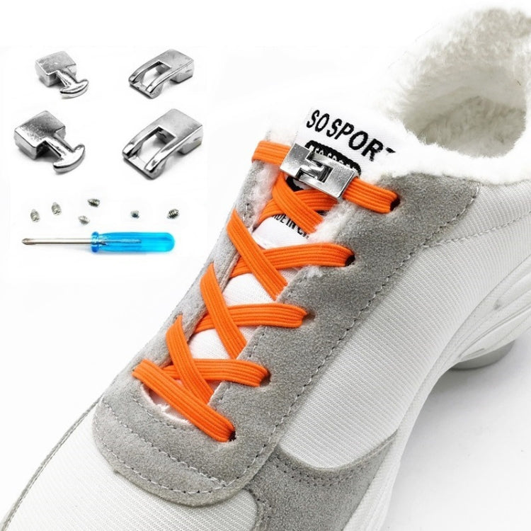 3 Sets SLK16 Metal Hook Lazy People Free-Tied Elastic Lace