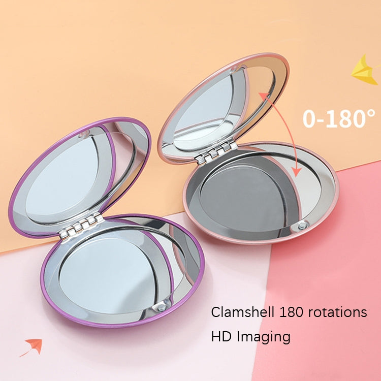 3 PCS Makeup Small Mirror Folding Portable Clamshell Circular Mirror
