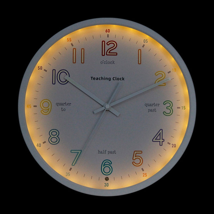 12-Inch Sound-Controlled Night Light Clock