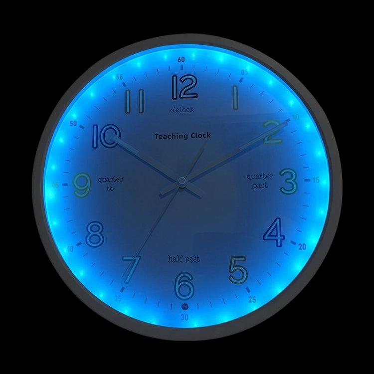12-Inch Sound-Controlled Night Light Clock
