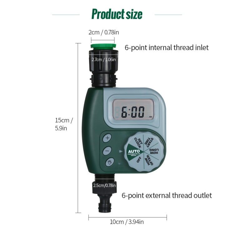YK0152 Outdoor Garden Irrigation Controller Garden Automatic Watering Device