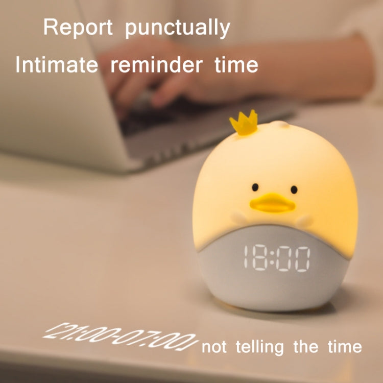Cartoon Animal LED Smart Alarm Clock Bedside Mini Sleeping Lamp