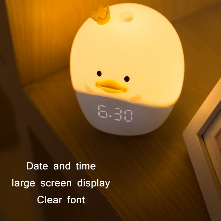 Cartoon Animal LED Smart Alarm Clock Bedside Mini Sleeping Lamp