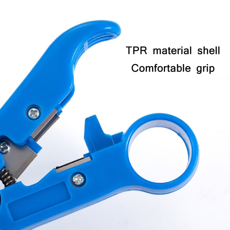 Electrician Multifunctional Coaxial Cable Stripper(Blue PE Bag)