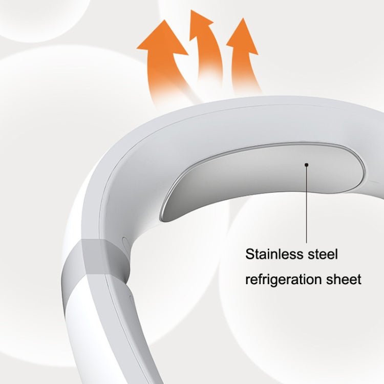 Hanging Neck USB Bladeless Semiconductor Cooling Fan(White)