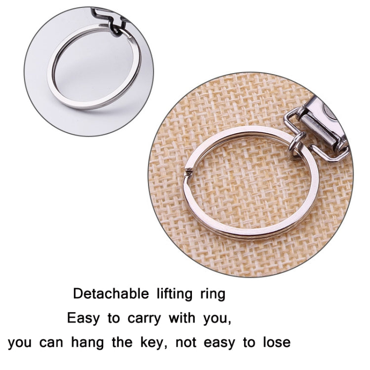 3 PCS Stainless Steel Folding Nail Clippers with Keychain(Silver)