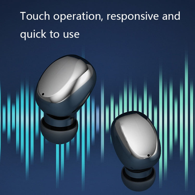 T16 Touch Power Digital Display Wireless Bluetooth Headset(Black)