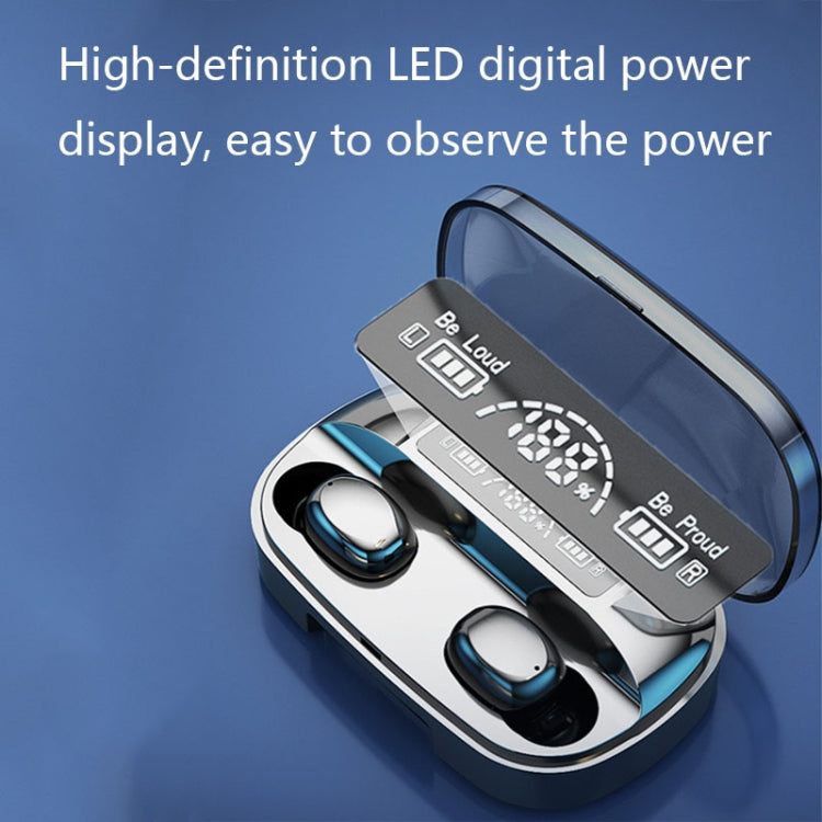 T16 Touch Power Digital Display Wireless Bluetooth Headset(Black)