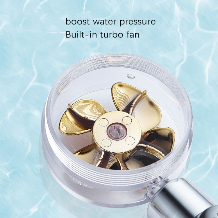 2 PCS  Spiral Rotary Vortex To Boost Out Water Sprinkle Head(Fan Shower Gold)