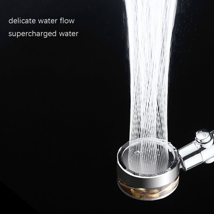 2 PCS  Spiral Rotary Vortex To Boost Out Water Sprinkle Head(Fan Shower Gold)