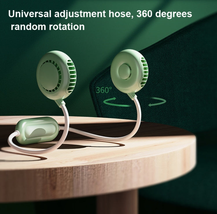 BP43 Lazy USB Charging Small Fan Portable Mini Adjustable Leafless Hanging Neck Fan