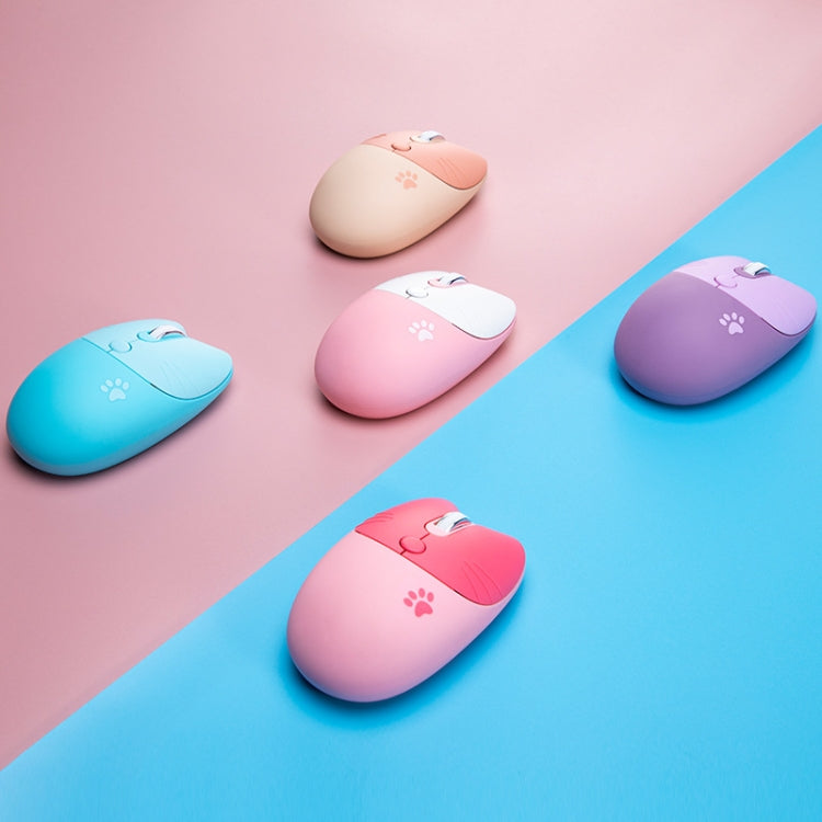 M3 3 Keys Cute Silent Laptop Wireless Mouse, Spec: Bluetooth Wireless Version (Pink)