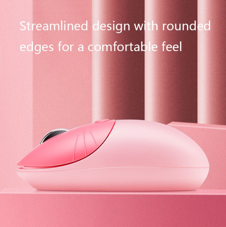 M3 3 Keys Cute Silent Laptop Wireless Mouse, Spec: Bluetooth Wireless Version (Brown)