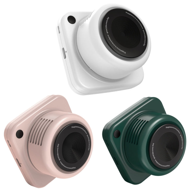 JIYOUG01 Mini Portable Outdoor Retro Camera USB Fan(White)