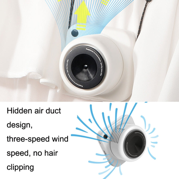JIYOUG01 Mini Portable Outdoor Retro Camera USB Fan(White)