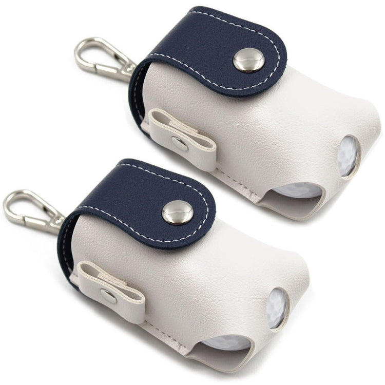 2 PCS Splicing Leather Portable Mini Golf Protective Bag