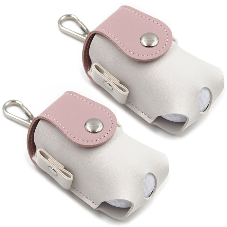 2 PCS Splicing Leather Portable Mini Golf Protective Bag