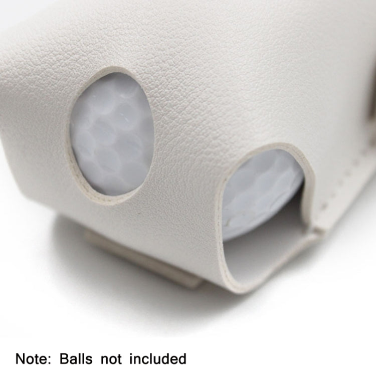 2 PCS Splicing Leather Portable Mini Golf Protective Bag