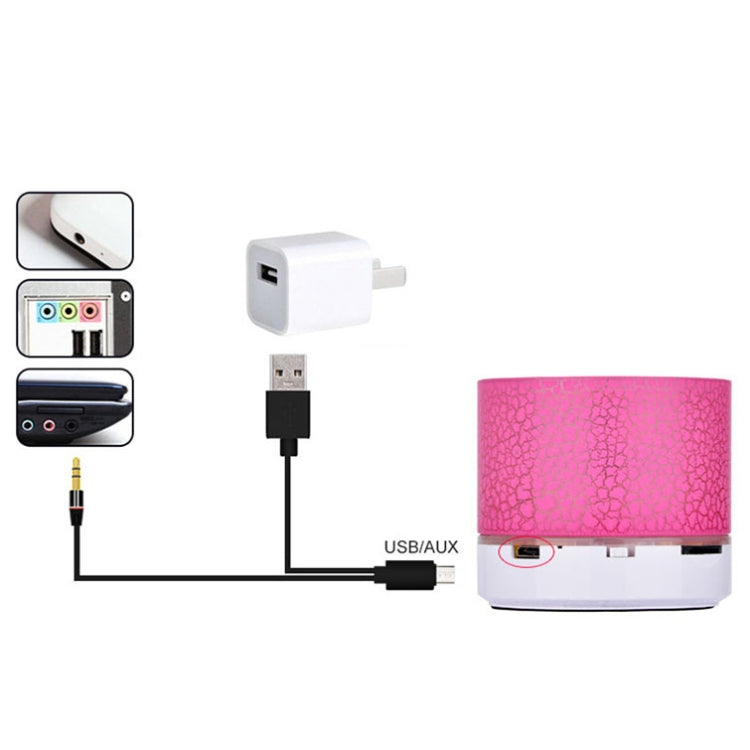 A9 Mini Crack Pattern Wireless Bluetooth Card Speaker