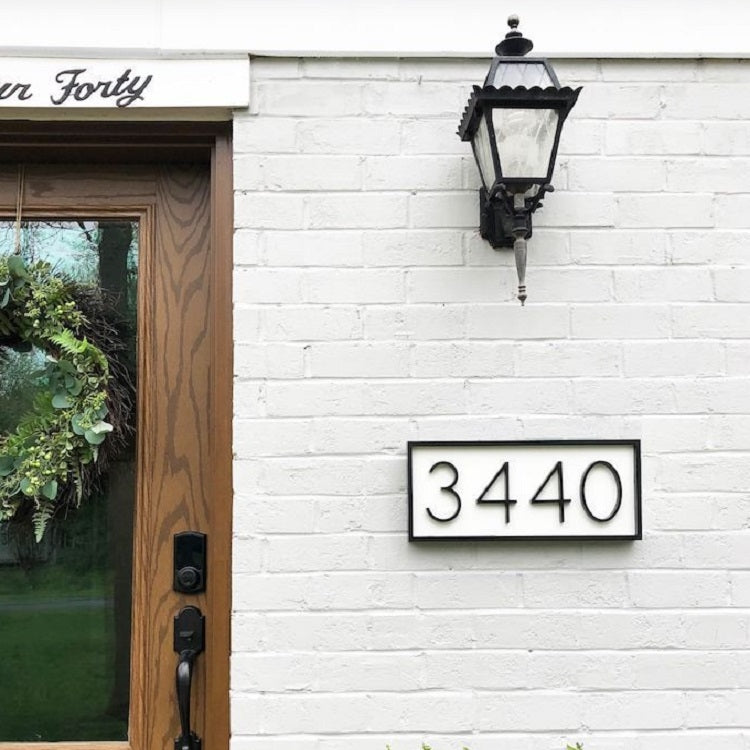 Zinc Alloy Digital House Number, Specification: 3