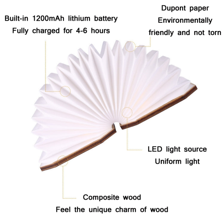 LED Portable Foldable Flip DuPont Paper Night Light