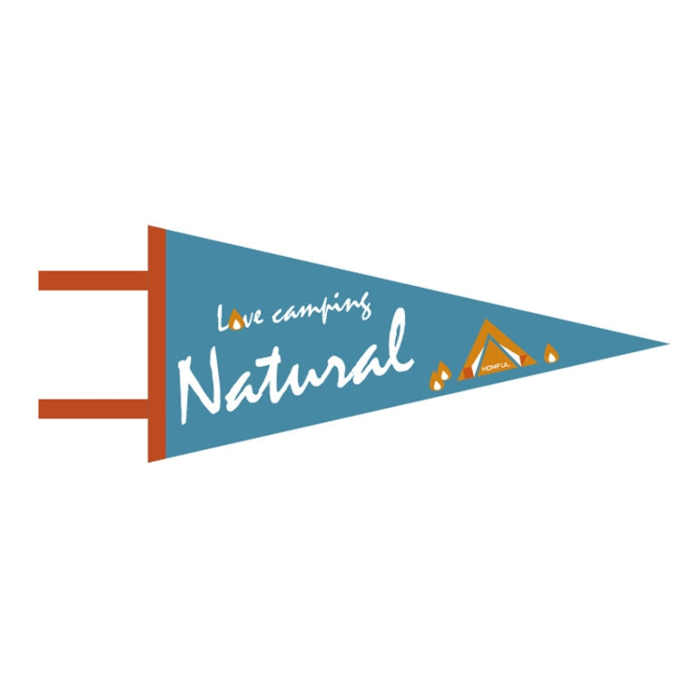 HOMFUL Outdoor Camping Triangle Camp Flag