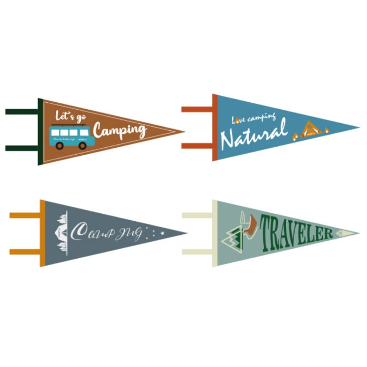 HOMFUL Outdoor Camping Triangle Camp Flag
