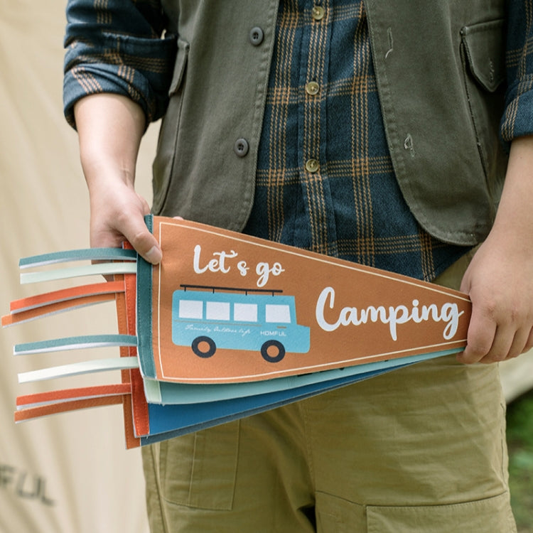 HOMFUL Outdoor Camping Triangle Camp Flag
