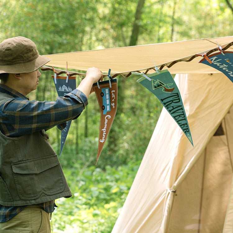 HOMFUL Outdoor Camping Triangle Camp Flag