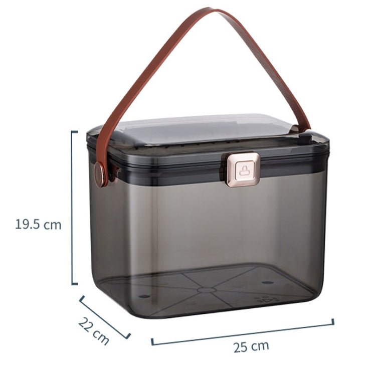 AA329 Double Layer Transparent Home Medicine Box Large Capacity Medicine Box