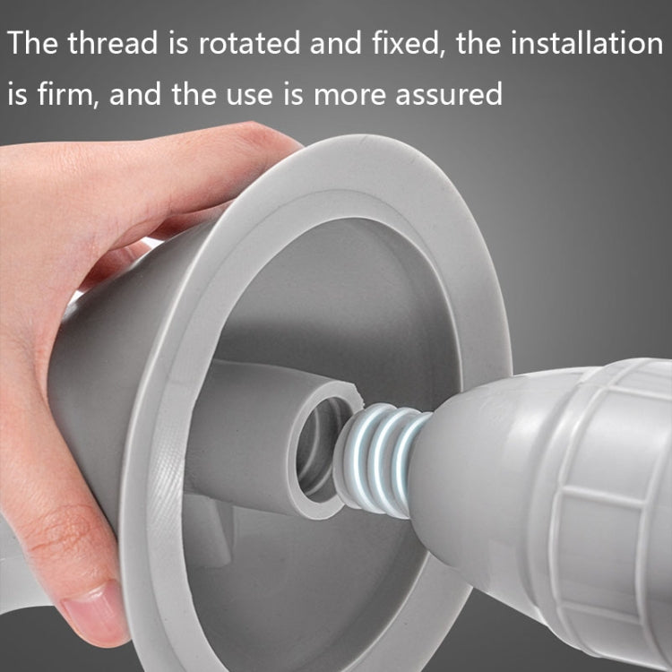 Vacuum High Pressure Toilet Dredge, Style: Arc (Gray White)