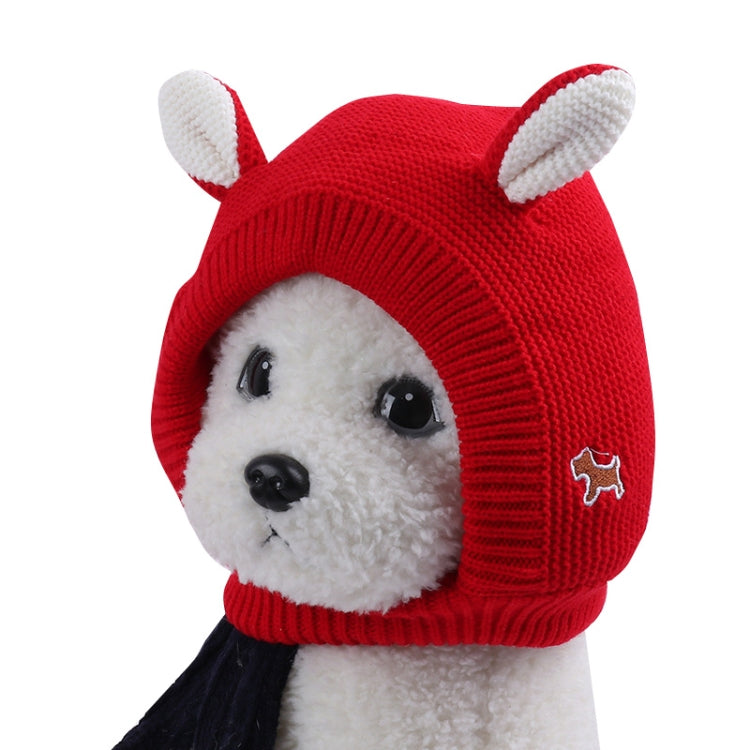 Autumn And Winter Warm Knitted Rabbit Ears Pet Hat