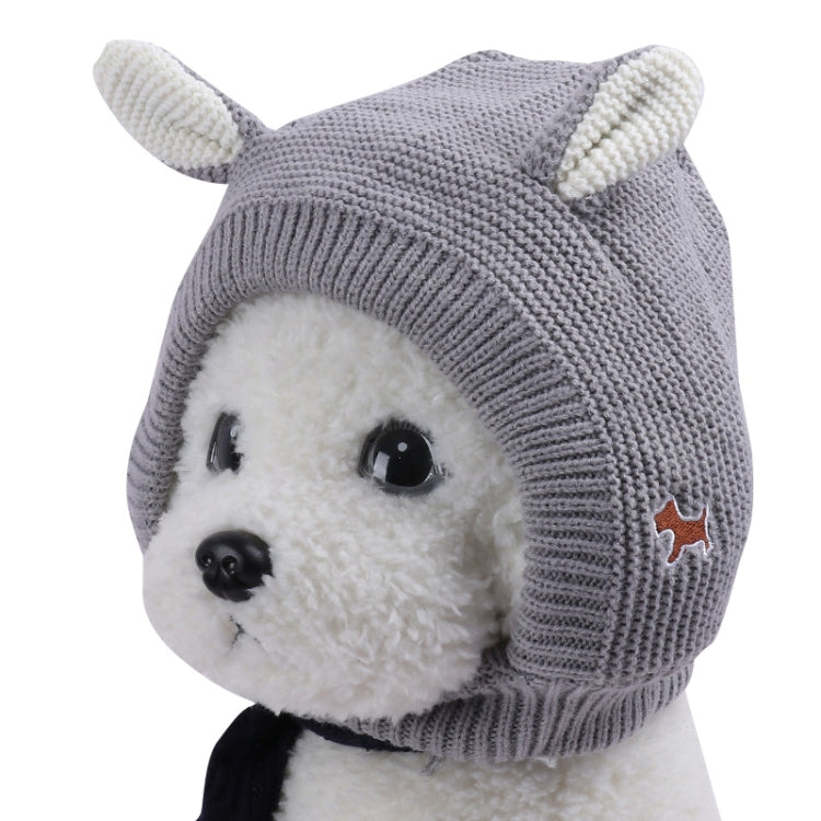 Autumn And Winter Warm Knitted Rabbit Ears Pet Hat