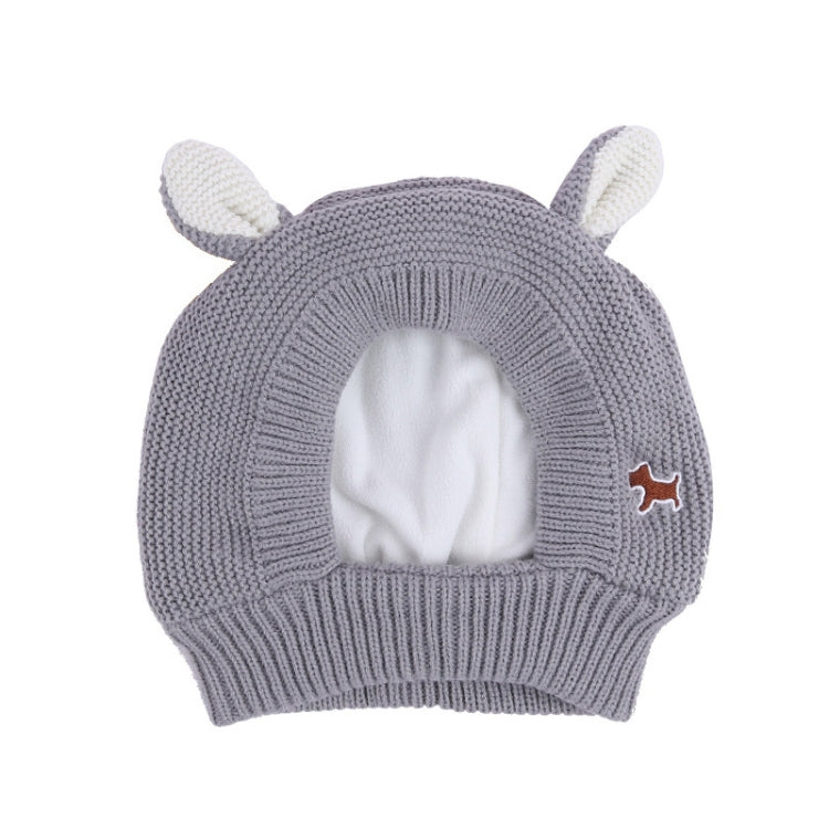 Autumn And Winter Warm Knitted Rabbit Ears Pet Hat