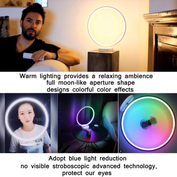 R9 LED Colorful Eye Protection Atmosphere Reading Desk Lamp, CN Plug, Specification: Remote Control