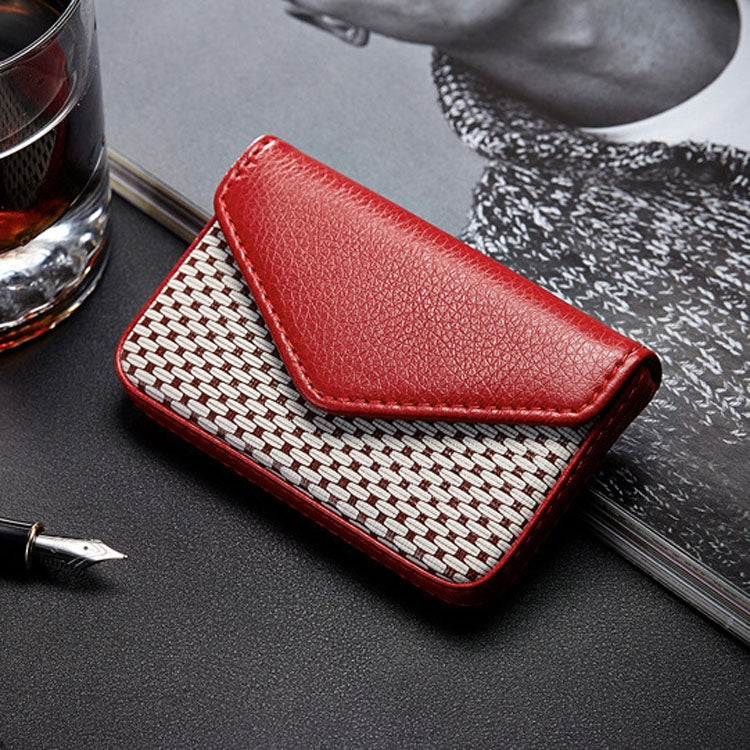 Business PU Stainless Steel Business Card Box