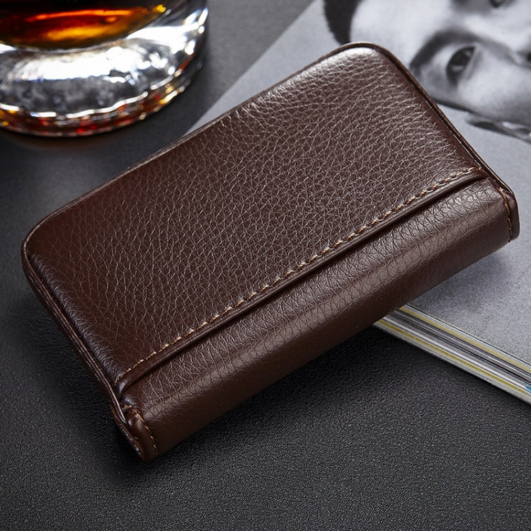 Business PU Stainless Steel Business Card Box