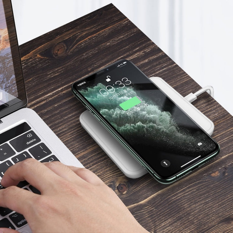 Mobile Phone Wireless Charger For Xiaomi Huawei Samsung iPhone Square 15W-White