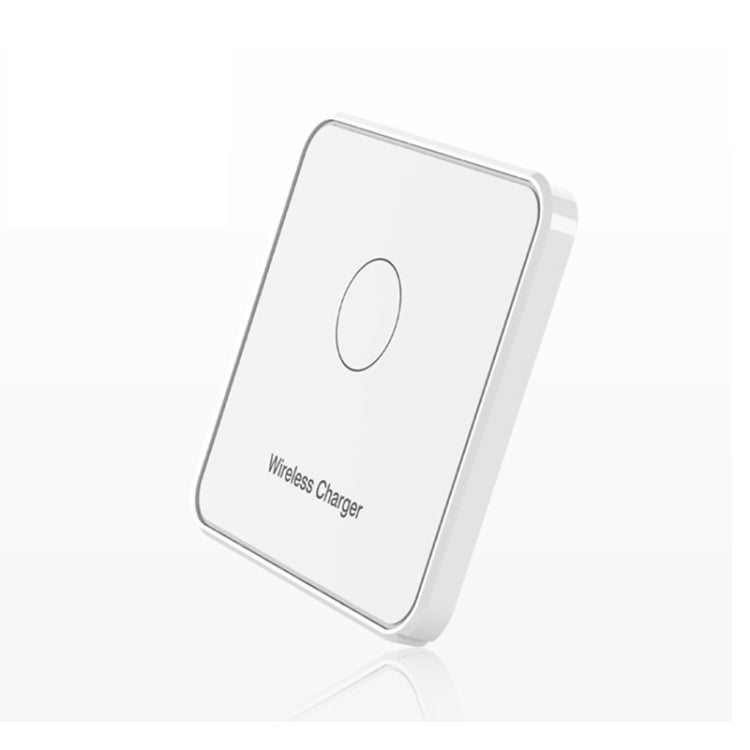 Mobile Phone Wireless Charger For Xiaomi Huawei Samsung iPhone Square 10W-White